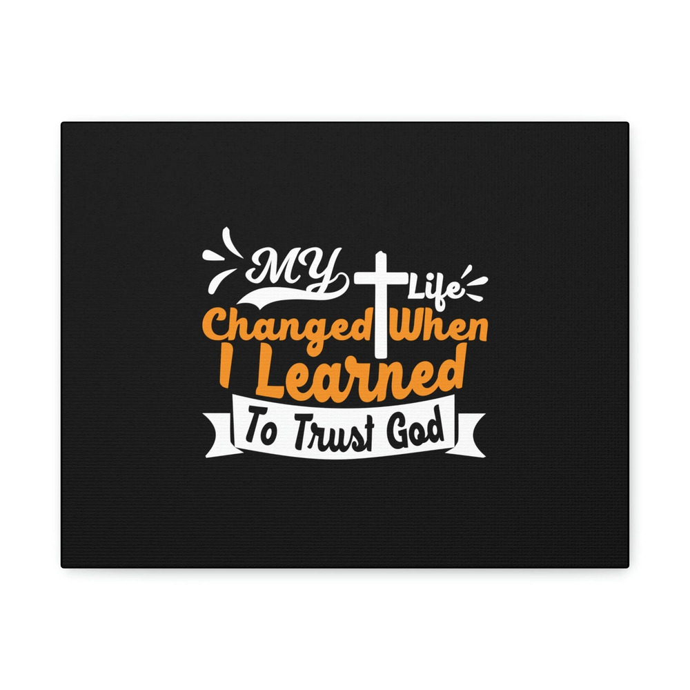 Scripture Walls I Learned To Trust God 2 Corinthians 5:17 Orange Christian Wall